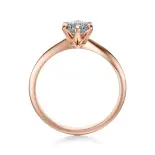 Pierścionek z dużym diamentem różowe złoto SBPZ_026